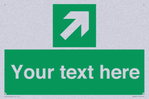 Custom Arrow Top Right Sign